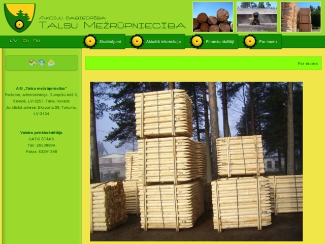 Talsu Mežrūpniecība, AS